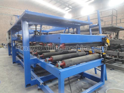 Fireproof insulation rockwool sandwich panel production line